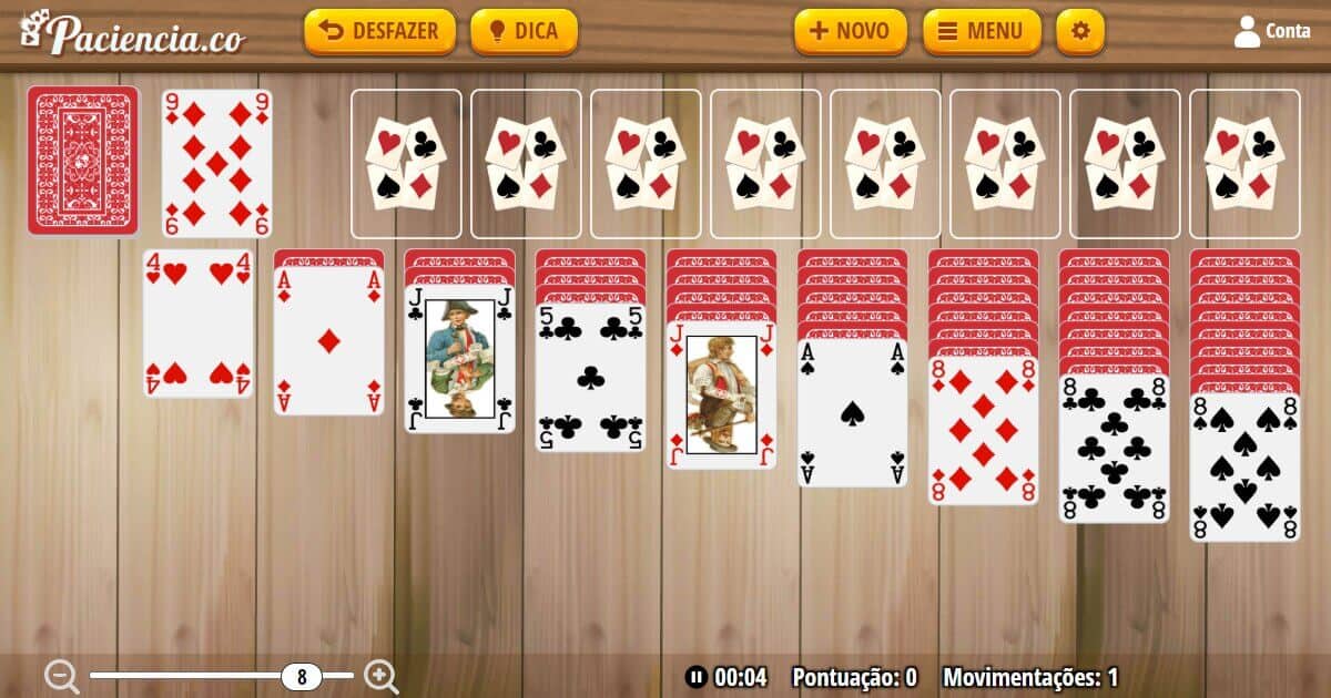 Paciencia online Gratis - jogar paciencia