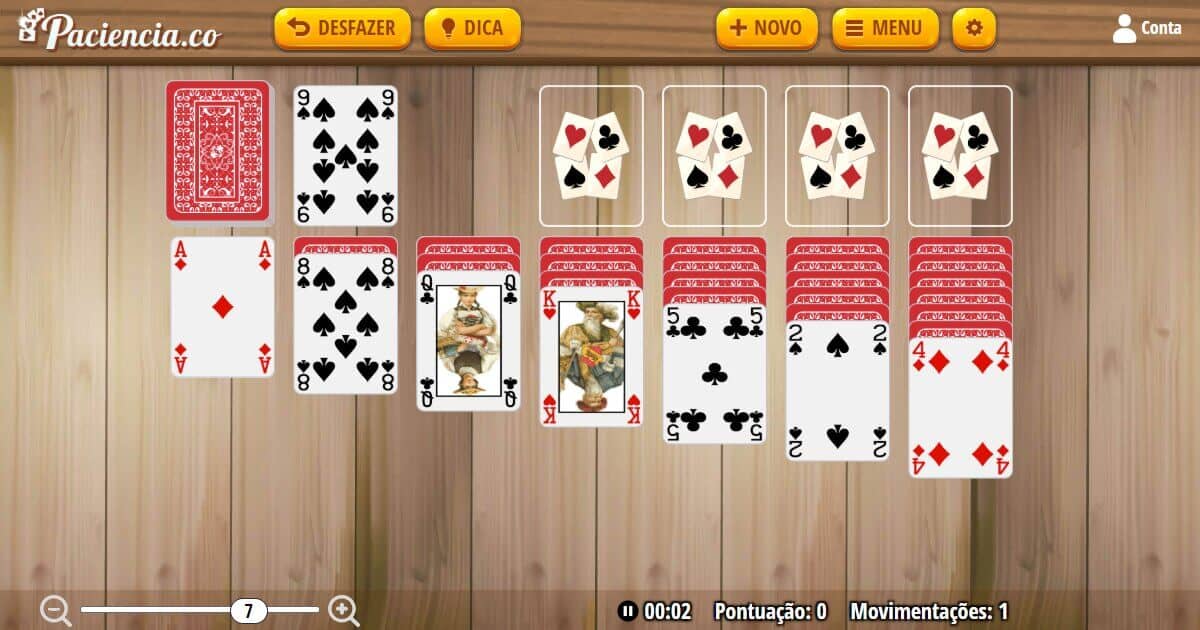 jogos de cartas, baralho e Paciencia Grátis Online!