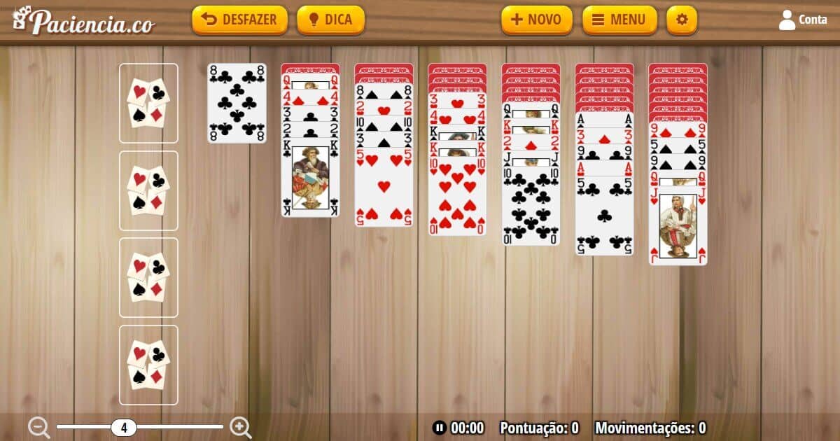 Paciência Yukon - Jogar Grátis Online no Solitaire 365